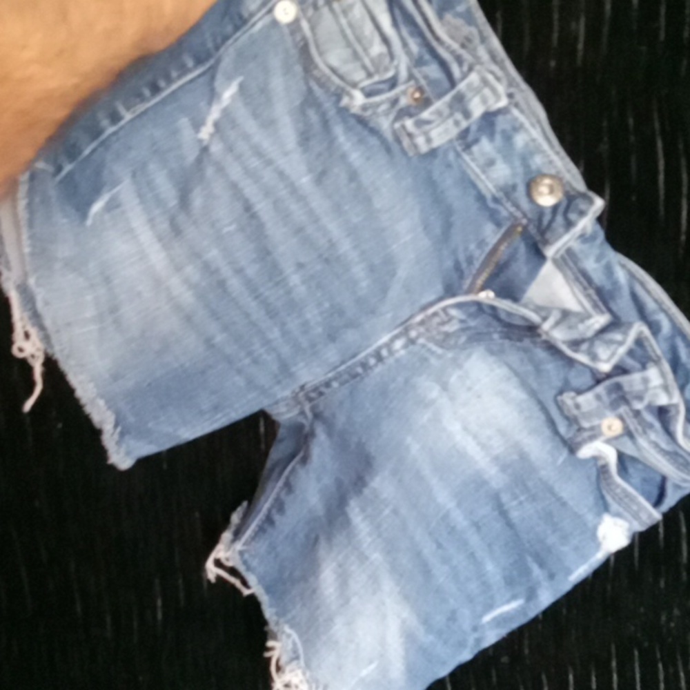 Blue Asphalt jean shorts